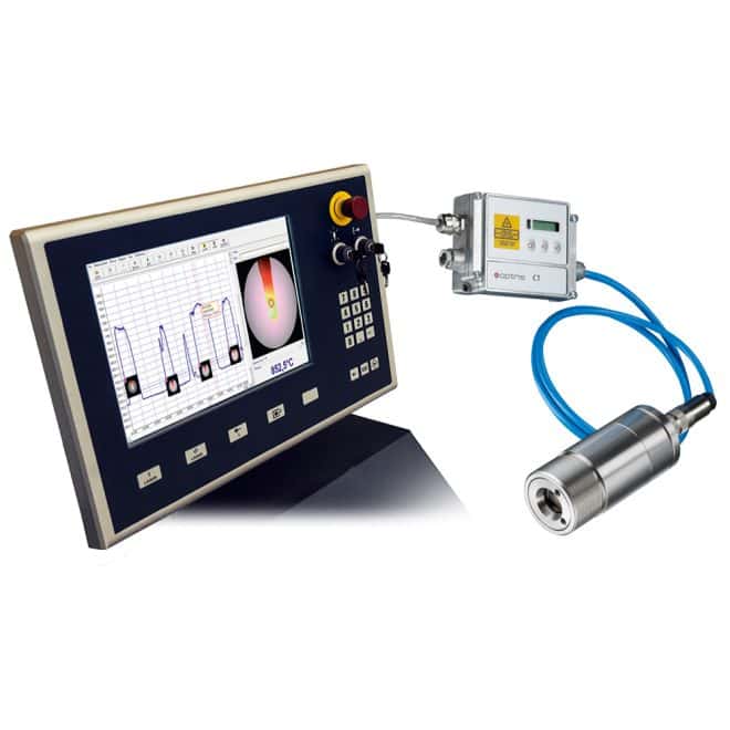 Infrared Video pyrometer with adjustable focus for low-temperature measurement of metals or composite materials CTV3M