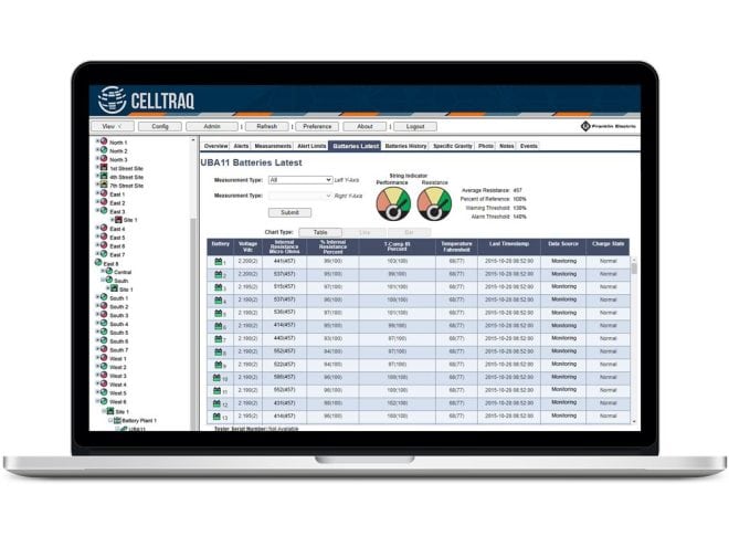 Management Software for Battery System Data