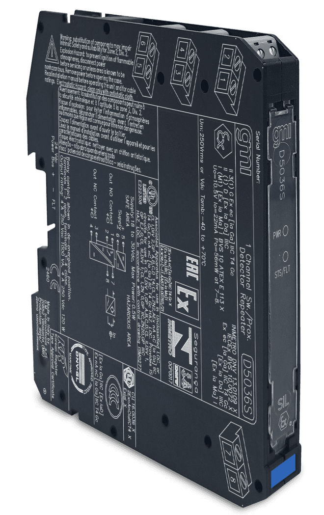 Switch / Proximity Detector Repeater, Relay Output