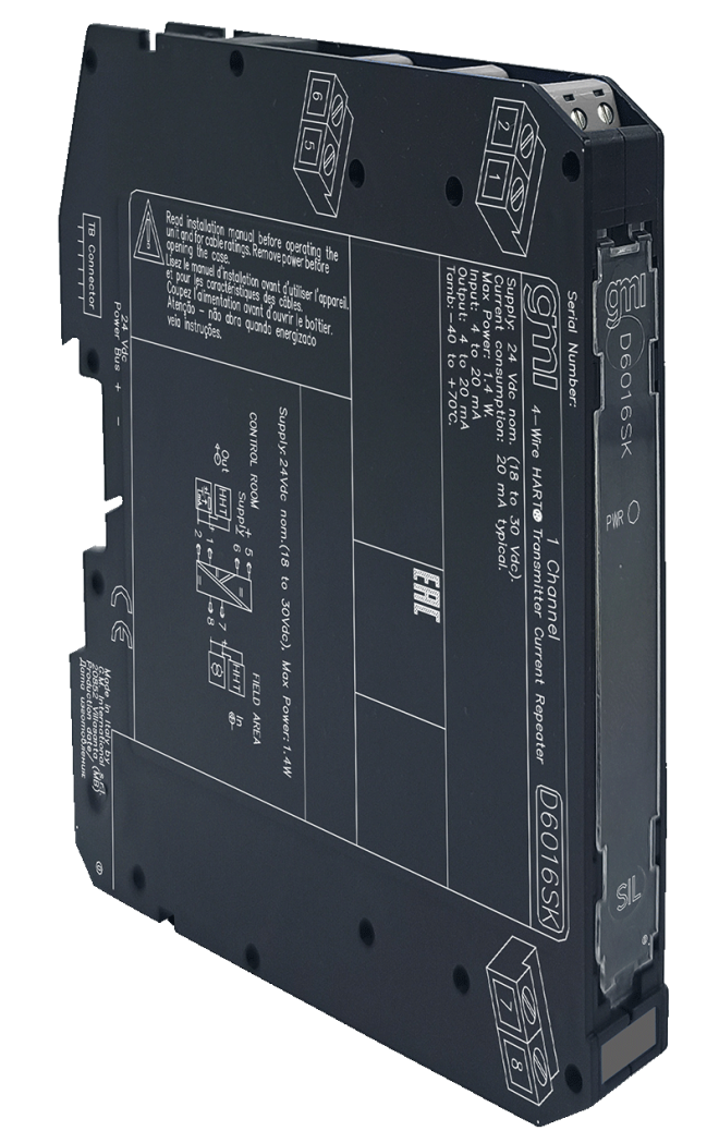 D6016SK – SIL3 2-Wire Active HART® Tx Current Repeater