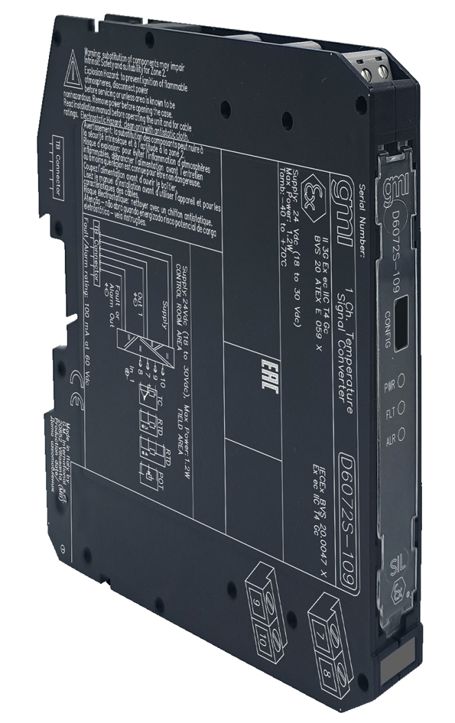 D6072S-109 – SIL2 Sink-Out Temperature Converter for Term. Board