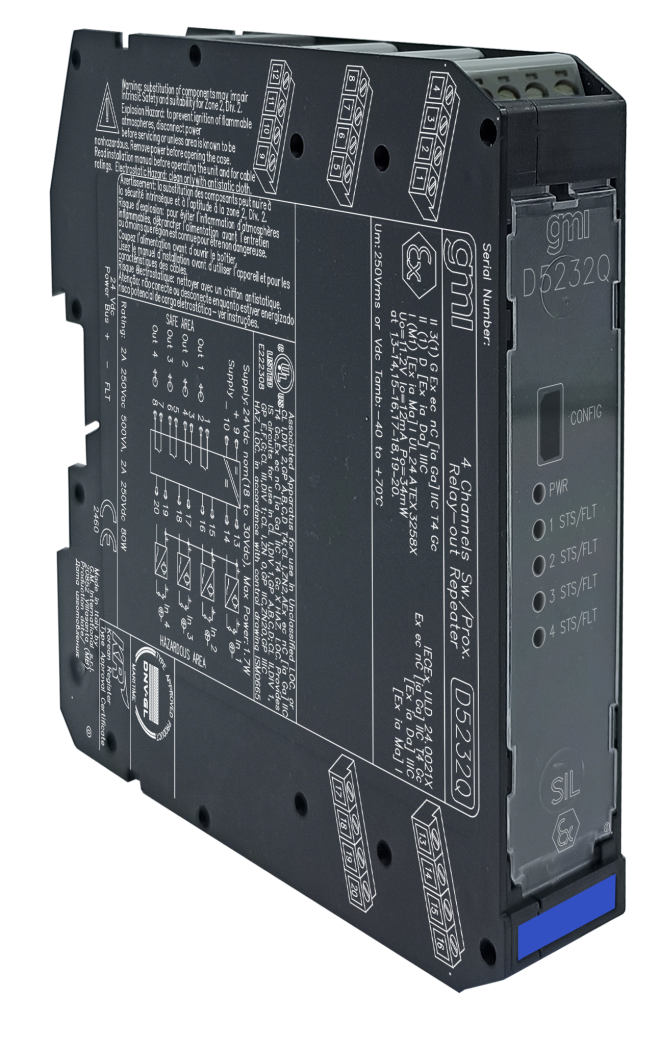 I.S. SIL2 Switch/Proximity Relay-Out Repeater