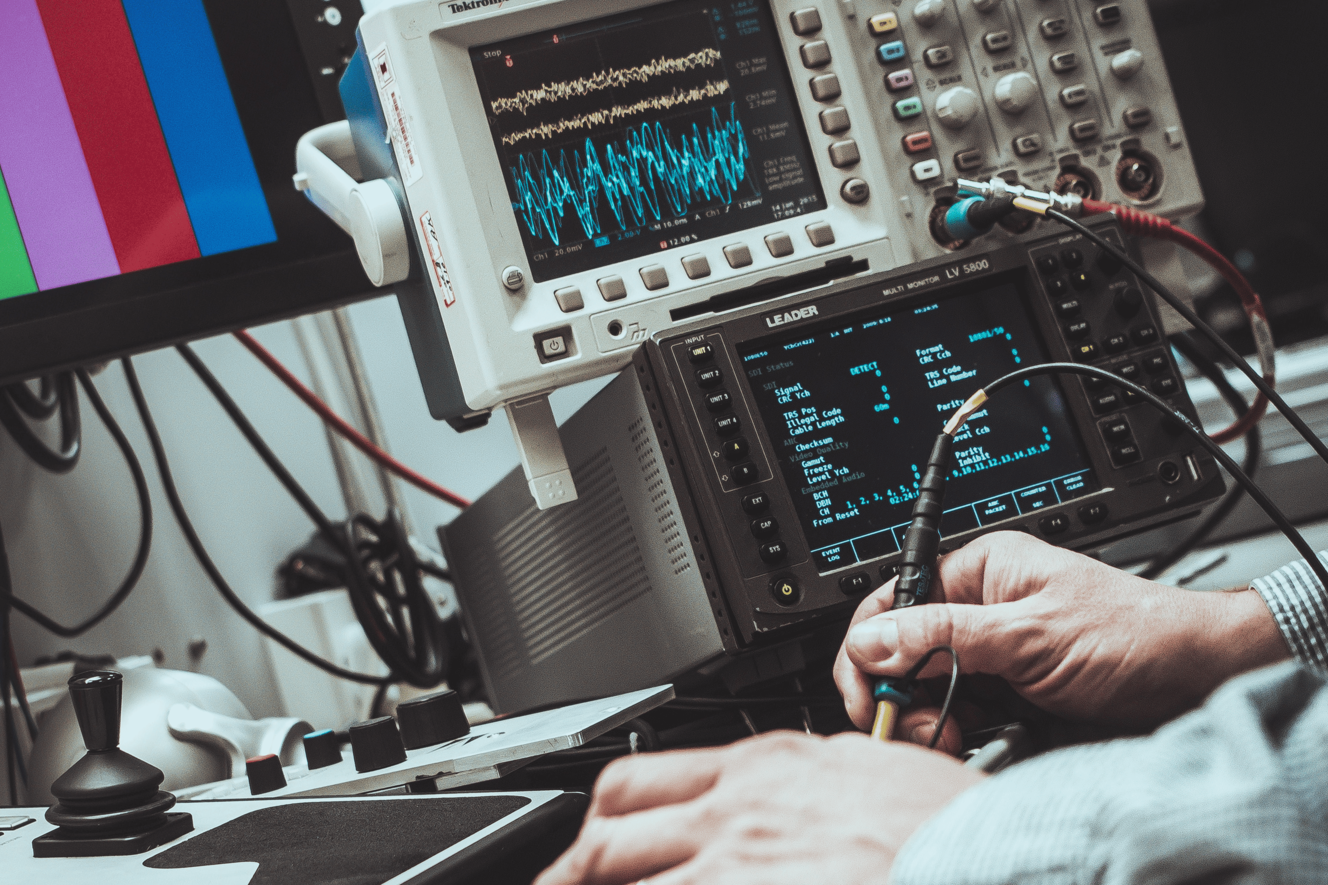 Person using workstation